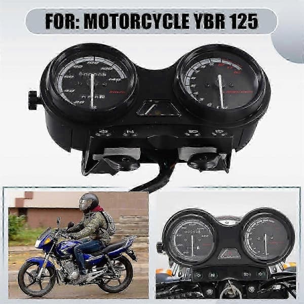 Motorcykel LCD Digital Speedometer Kilometertæller Sæt til YBR 125