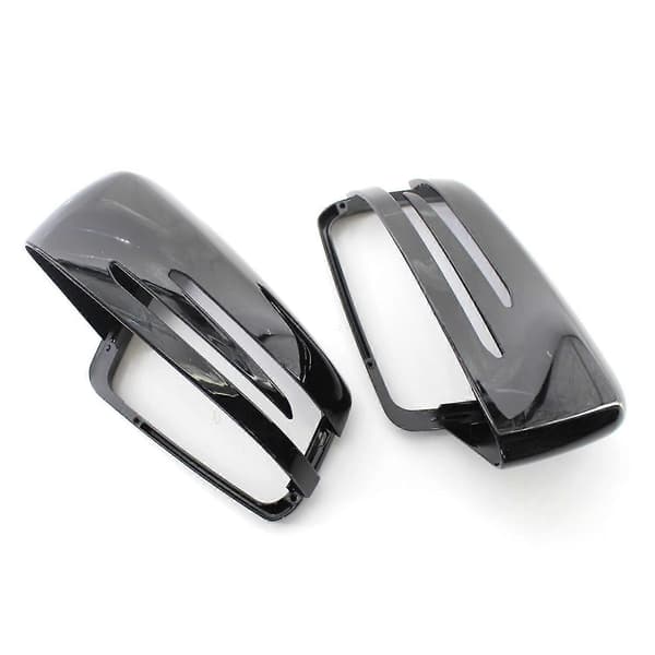 1 par sort spejldæksel til Benz E C-Klasse W212 W204 W221 2009-2013 Black