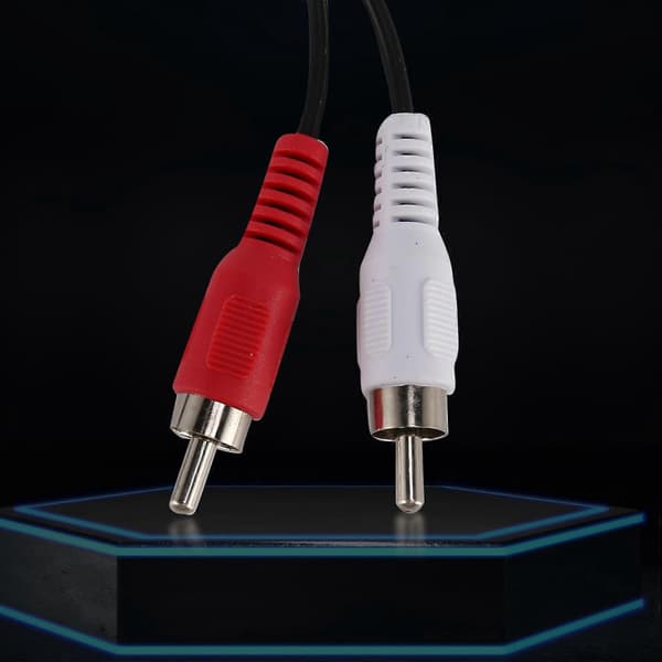 1,5M USB A hann til 2X RCA Phono hann AV-kabelledning PC TV Aux lydvideoadapter