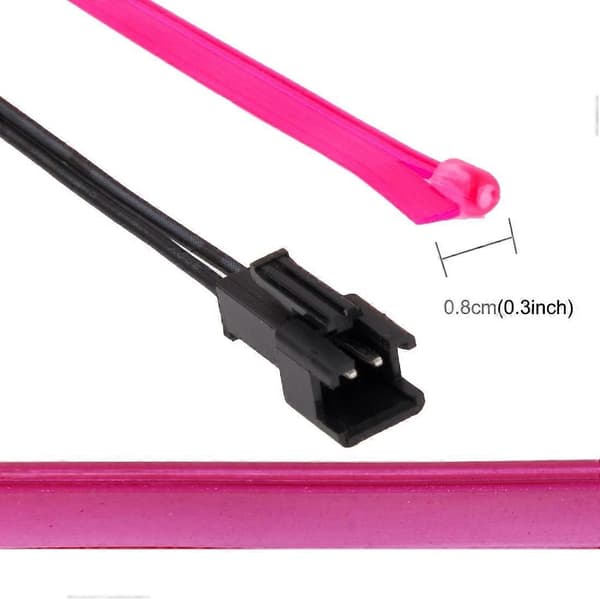 4m kaldt lys fleksibel LED-stripe for bildekorasjon Purple Light