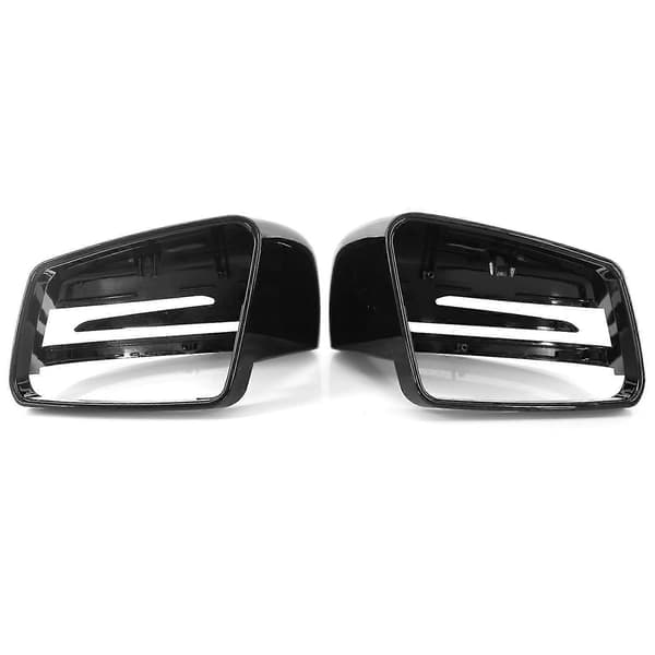 1 par sort spejldæksel til Benz E C-Klasse W212 W204 W221 2009-2013 Black