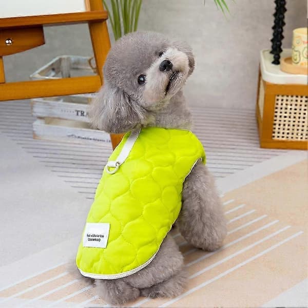 Husdjurskläder Höst Vinter Hund Teddy Katt Persika Bomull Vadderad Orange Orange as described