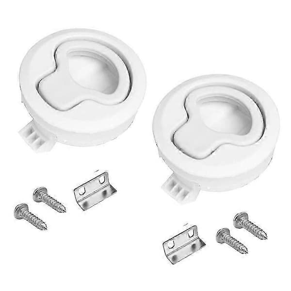 [14]Boat Latch Flush Pull Latch Round Pull Latch Marine Hatch Latch For Boat Deck Rv Cabinet Door Drawers