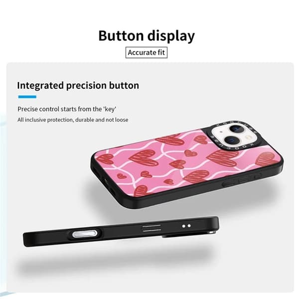 Mobildeksel til iPhone 15 MagSafe Aluminium Silikon Rosa 95
