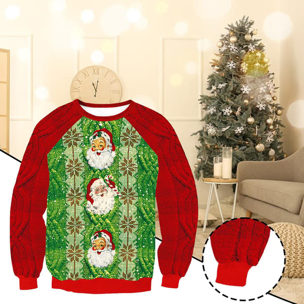 Løstsiddende julesweater med juletema, oversized pullover-top, julegave Style 2 Childrens Size 150