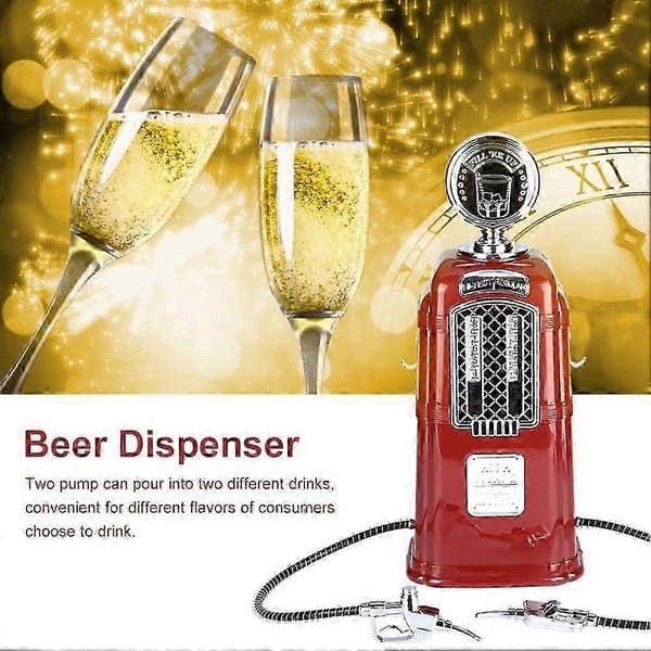 2L kapasitet dobbelthodet øldispenser for bar, drikke og brennevin Red