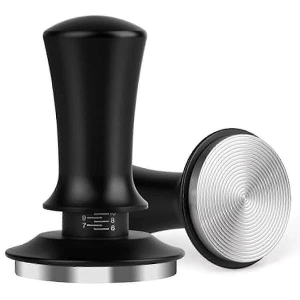 Dybdejusterbar espressostamper for kaffemaskin, håndlastet stamper-sett
