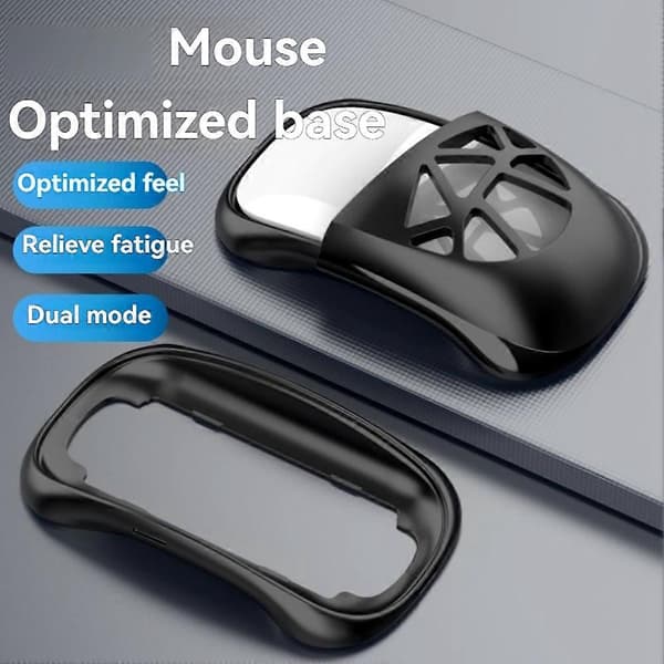 Musbas för Apple Magic Mouse 2/3/4 Höjdjusterbar bas Ergonomisk handkänsla Optimeringsbas Vit White