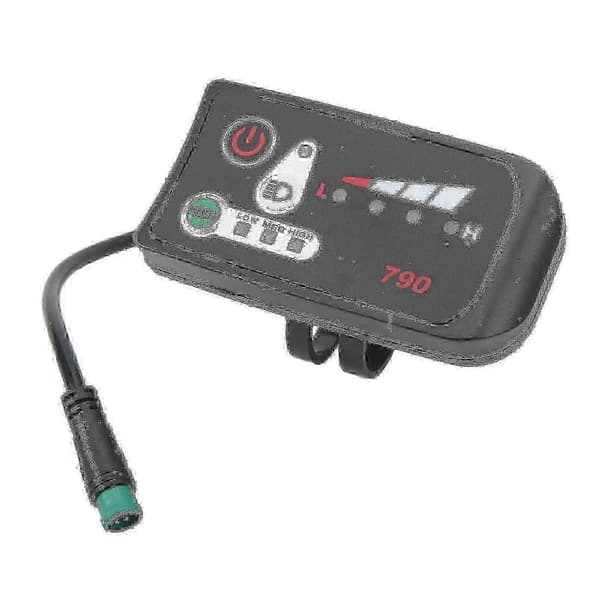 Vanntett LED-displaymåler 5P hannplugg 22,2 mm styre 24V for elsykkel