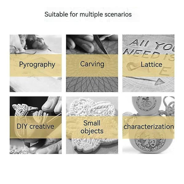 Gör-det-själv trä-/läderbränningsset ceramic heat core AU Temperature regulating