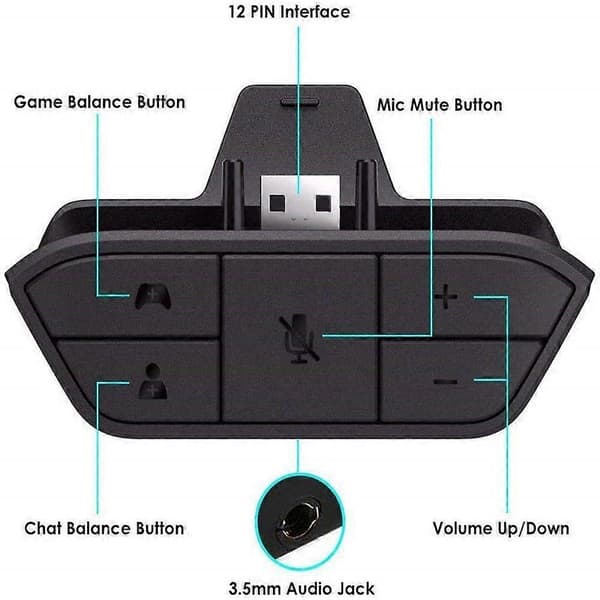 Kompatibel med XBOX ONE hovedtelefonadapter stereo xbox one hovedtelefonadapter