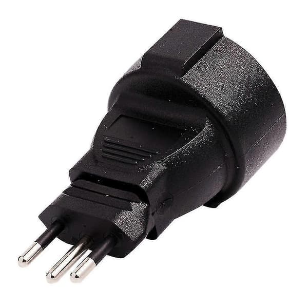Sveitsisk rund 3-pins til EU 16A 250V strømadapter