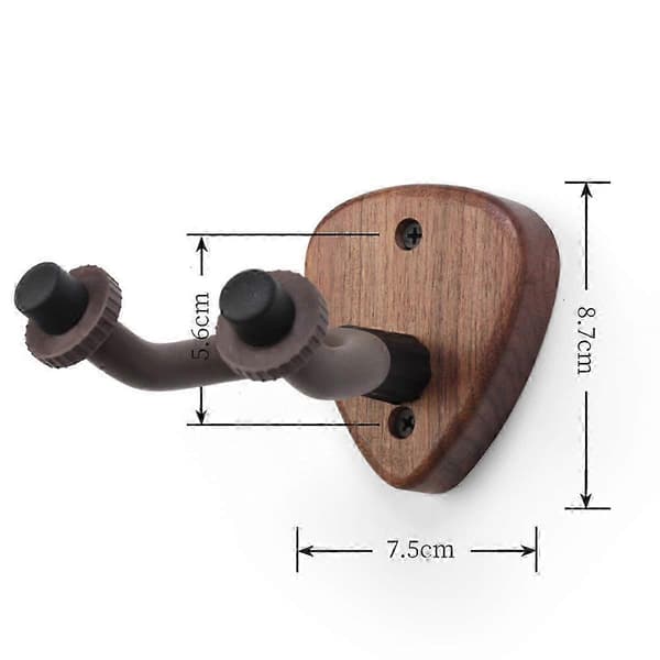 Väggmonterad gitarrhängare Krok Elgitarr Hals Hållare Stativ B 36 Beech wood