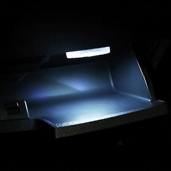Universal Bil Trådløs LED Atmosfærelys Nød Fodlys White Light