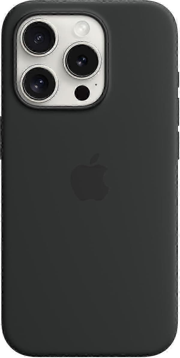 Silikondeksel med MagSafe for Apple iPhone 15 Pro Black