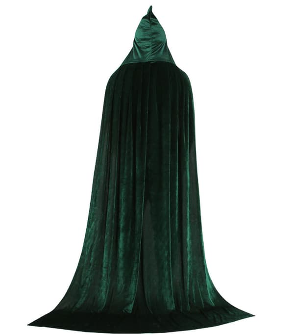 Damkläder Hellång krossad sammetshuva, Längd: 150 cm