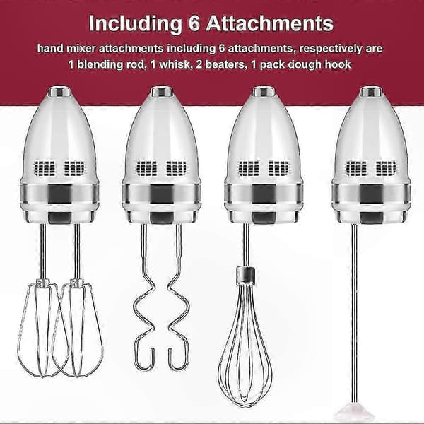 KitchenAid Håndmixer Tilbehør: Rustfrit Stål Pisker, Pisk, Blenderstav & Dejkroge til KitchenAid Mixere