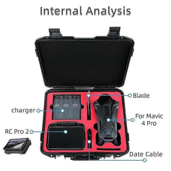DJI Mavic 4 Pro Creator Combo RC Pro 2 Oppbevaringsveske Eksplosjonssikker Design