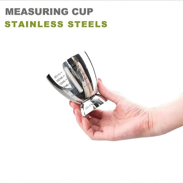 Bar Cocktail Jigger Målt Dobbel 1-6 Oz Målejigger, Verktøykopp Shaker i Rustfritt Stål
