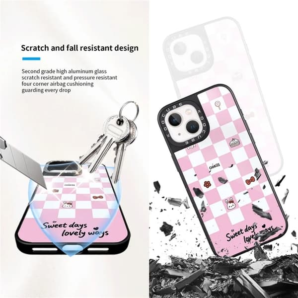 Mobilskal för iPhone 15 MagSafe Aluminium Silikon Rosa 95