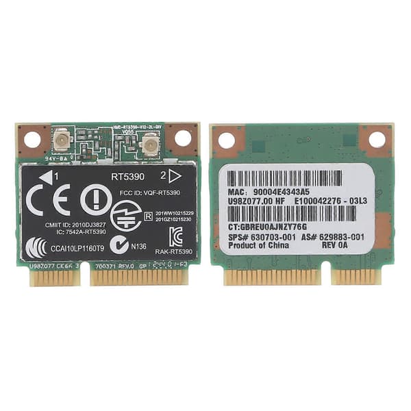 Ralink erstatning til bærbar computer 630703-001 RT5390 Half Mini Pcie WLAN-kort