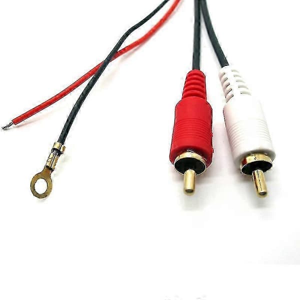 Universal Bluetooth-ljudadapter med 2 RCA-kablar för trådlös bilradio black
