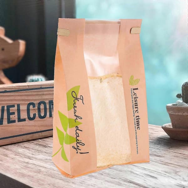 Brödpapperspåsar 50 st Oljetäta Bageriförpackningspåsar