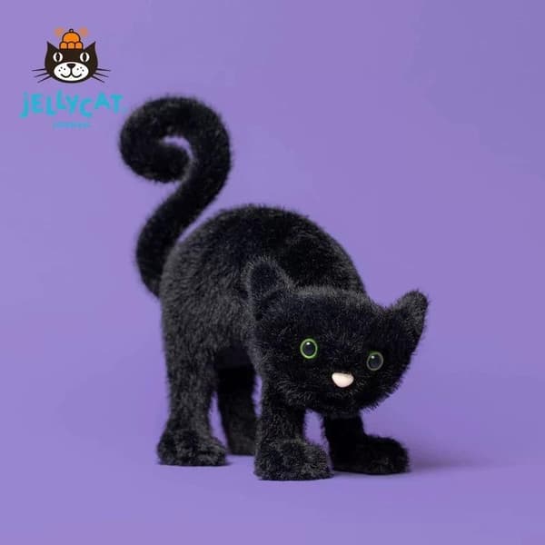 [14]Jellycat plysjlegetøj Startled cat 28cm