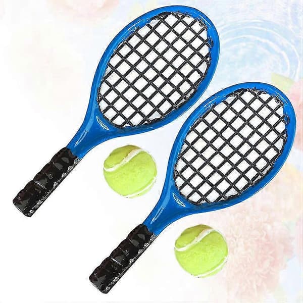 4 st minitennisracketset med simuleringsbollar 2.2X6CM