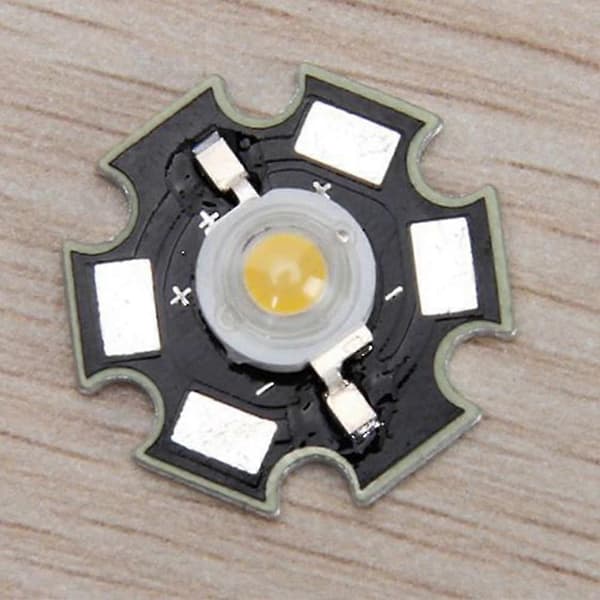 2x 3W Sterk Hvit LED Stjernelampe Pære Energibesparende