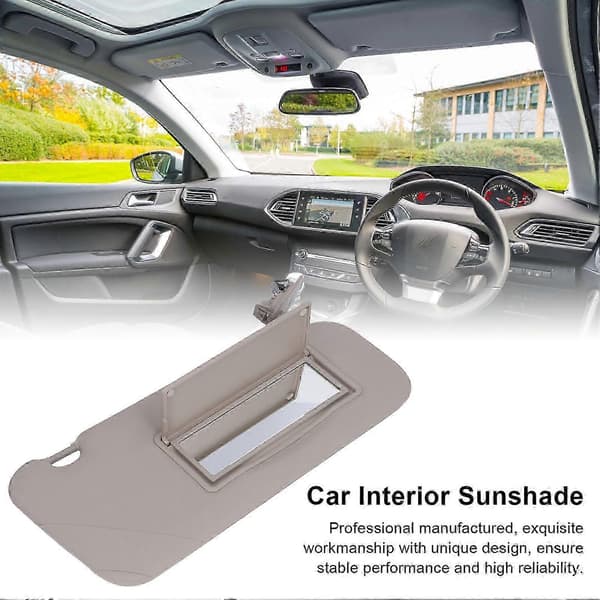 Front Solskjerm UV-beskyttelse for Peugeot 308 2011-2016 Grå Interiør Solskjerm Erstatning