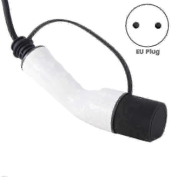 EV-stik 16A Type 2 Hanstik til Schuko Stikdåse EV Ladeadapter til EV Ladestation Elbil, EU-stik