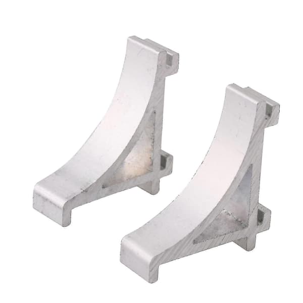 2,3 cm kylskåpskrokar i aluminiumlegering 10 st hyllstöd silver