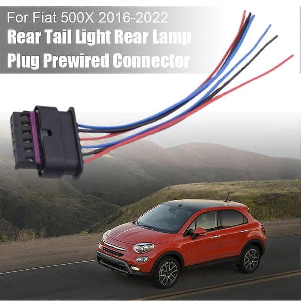 6-bens baglygte forkablet stik til Fiat 500X 2016-2022 A 1pcs