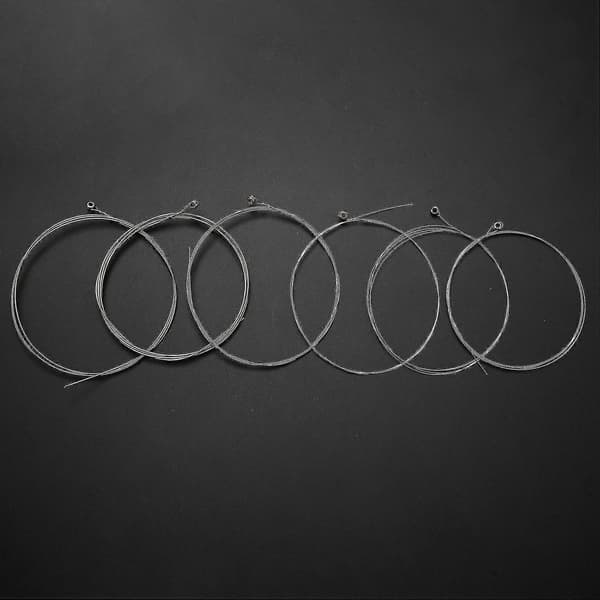 2 set gitarrsträngar .008-.038 tum nickelpläterade kulände 6 st vita Silver