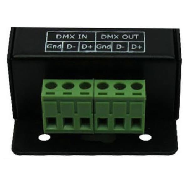 DMX200 SPI Signal LED-kontroller DMX til dekoder for 2801 6803 2812 2811 Strip Light Tape DC5V 12V 24V Black