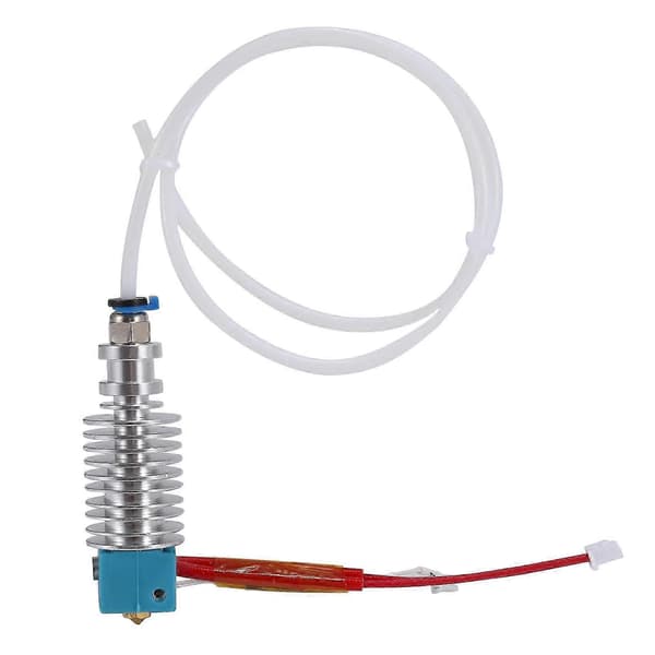 [14] Compatible with ANYCUBIC Mega/Mega S Mega X Chinron 4Max pro2.0 Vyper 3D printer extruder hot end with 0.4mm nozzle (Compatible with Mega X) Silver