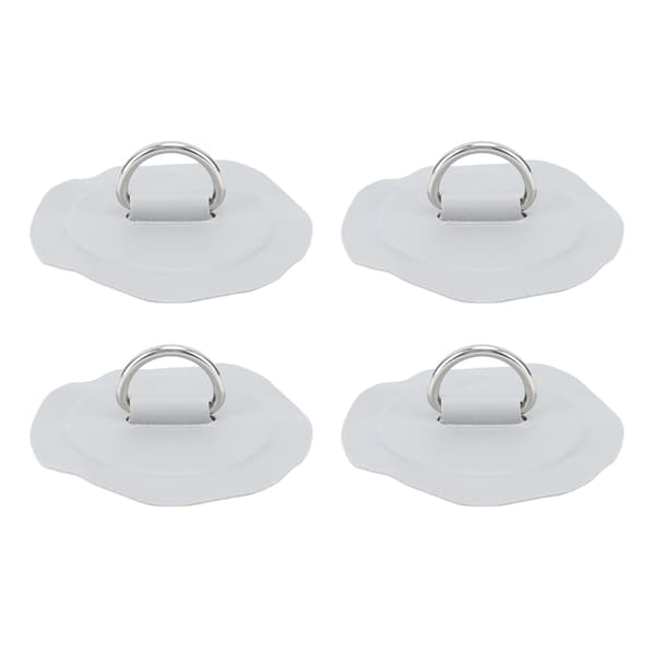 Lightweight Grey D Ring PVC Patch for Inflatable Boat Surfboard Stand Up Paddleboard 4 Pcs