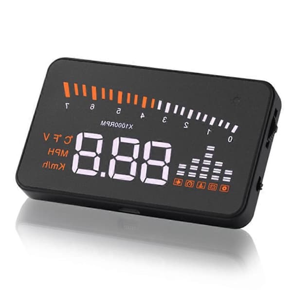Bil Head Up Display HUD Speedometer Vandtemperatur Digital On Board Computer Forrude Projektor Biltilbehør