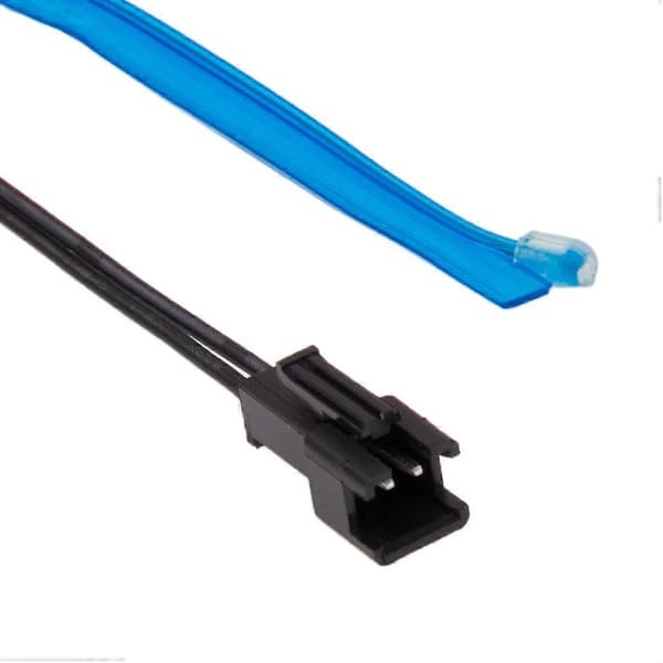 EL Kald Grønn Lys Vanntett Flat Fleksibel Bil Stripelys med Driver for Bilpynt, Lengde: 5m Blue