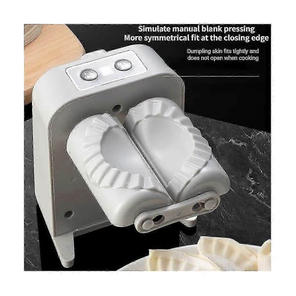 Automatisk Dumpling Maker Elektrisk Dumpling Formpress för hemmabruk White