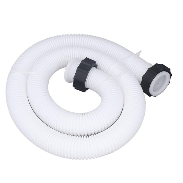 [14] Pool Pump Replacement Hose Compatible with Intex 1.5in Diameter Replacement Pool Hose Compatible with Above Ground Pool White 4.9ft