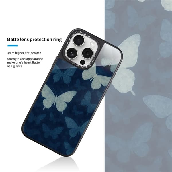 Mobilcover til iPhone 15 Pro MagSafe Aluminium Silikone Blå 95