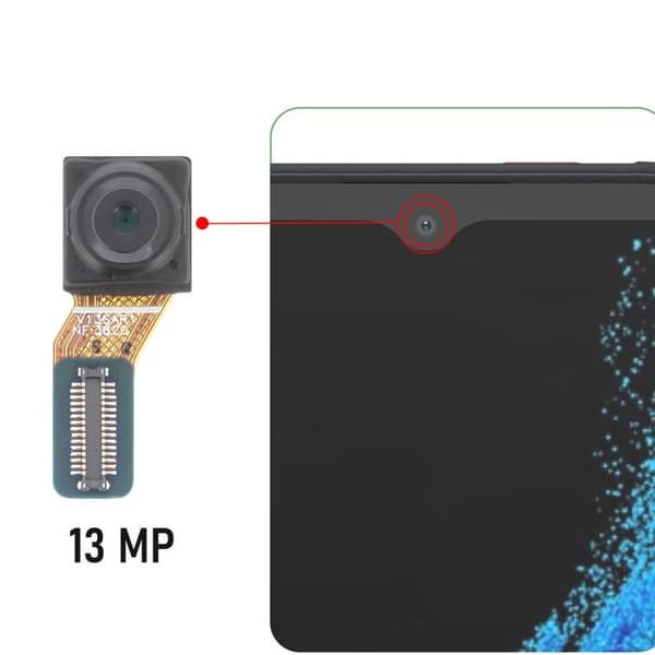 Frontkamera til Xcover 6 Pro Selfie-sensor 13MP Samsung Sort