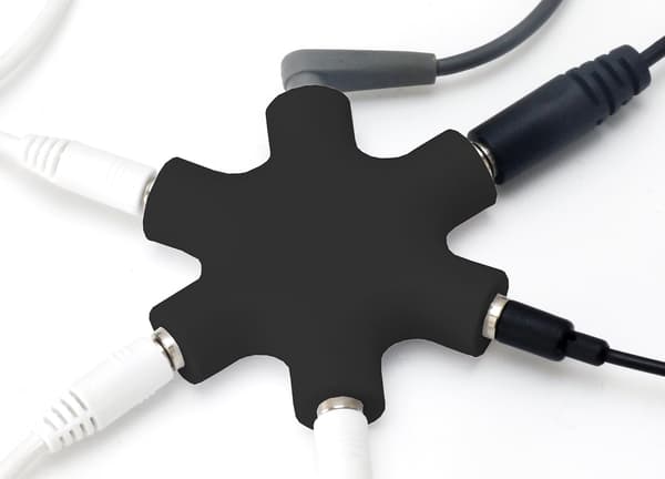 [14]5-portars ljudsplitter - 3,5 mm AUX-splitter