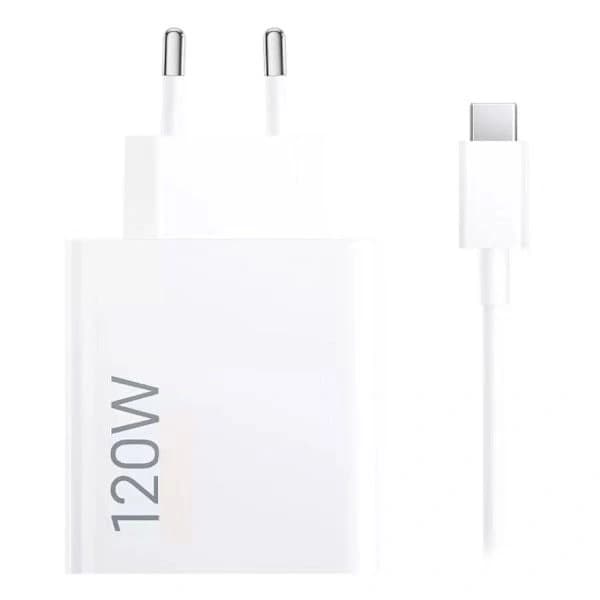 Xiaomi 120W Fast Charger, HyperCharge Type A European Plug Adapter, with 1-meter Cable