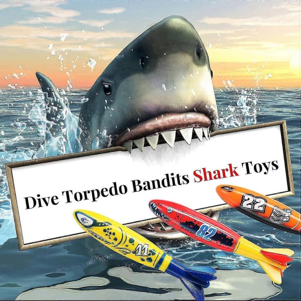 4-pack Dyk Torpedo Bandits Pool Leksaker Under Vatten