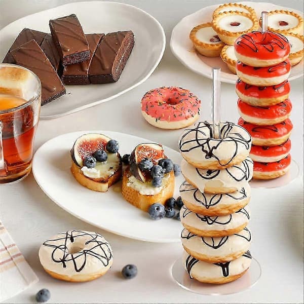 Munkställ 6-pack, Bagel- och Munkdisplayställ i Akryl