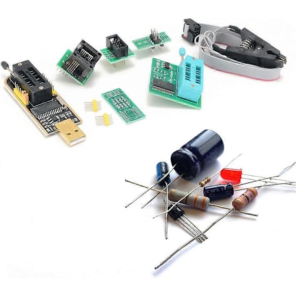 CH341A Programmer med statusindikator for EEPROM Flash BIOS USB-programmering