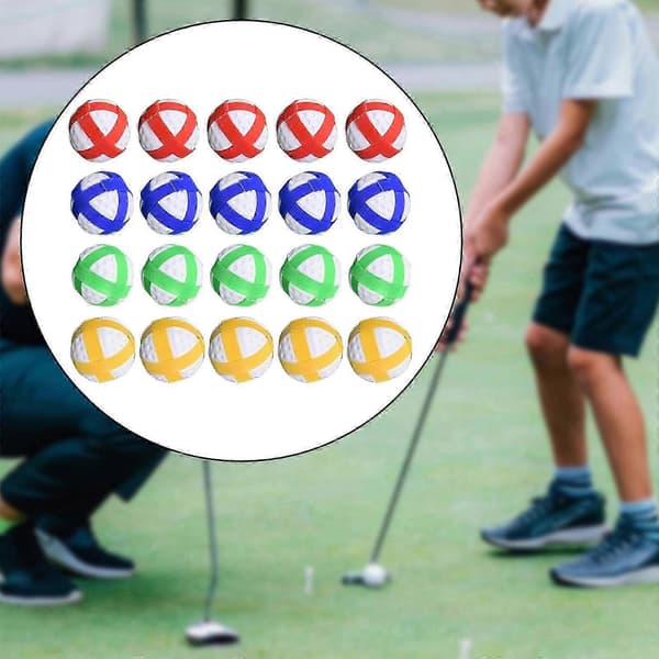 20x klæbrige golfbolde med burrebånd til stofplade interaktiv sjov Style A